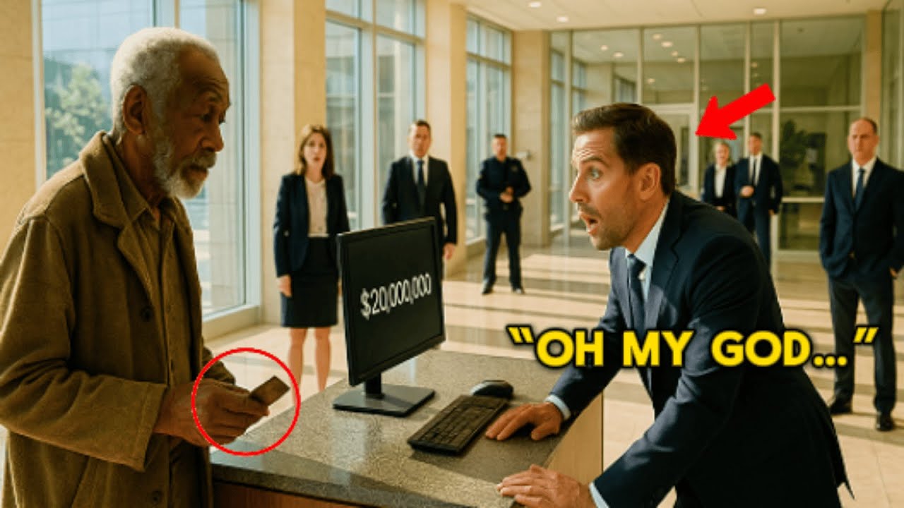 “I JUST WANT TO CHECK MY BALANCE” —MILLIONAIRE LAUGHED AT HOMELESS BLACK MAN UNTIL HE SAW THE SCREEN