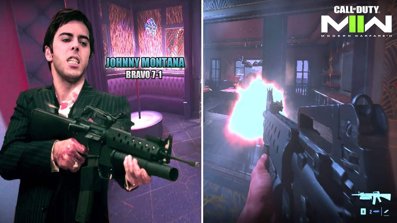 They added these intentionally as a tribute to Scarface in Call Of Duty: Modern Warfare II....