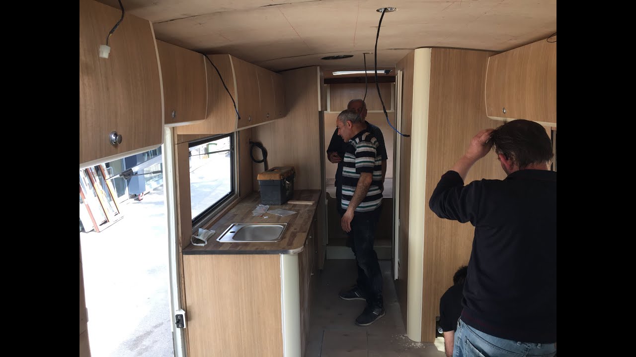 OTOBÜS KARAVAN YAPIMI,  MOBİLYA İŞLERİ , BOMBE KAPAK | LAMİNE KAPLAMA | MOTOKARAVAN