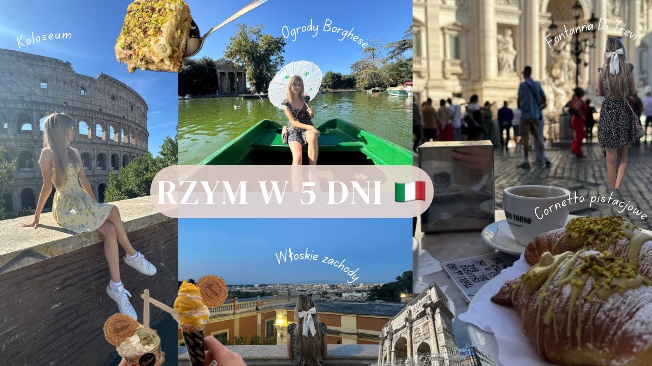 RZYM w 5 dni 🇮🇹 | Gotowy plan podróży + jedzeniowe polecajki! I Przewodnik po Rzymie