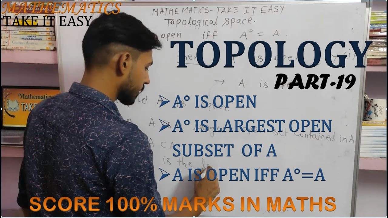 Topological space/ Theorem on interior of set/ Mathematics for M.A, M.sc by Vibhor tyagi.
