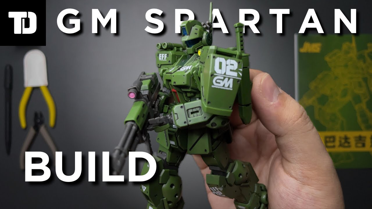 GM Spartan HG 1/144 Gundam| SPEED BUILD| ASMR BUILD | Model kit by JMS