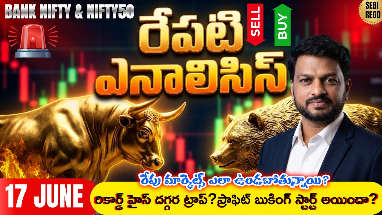 Daily Analysis Bank Nifty Prediction | Nifty 50 Post & Pre-Market Analysis #telugutradershyam