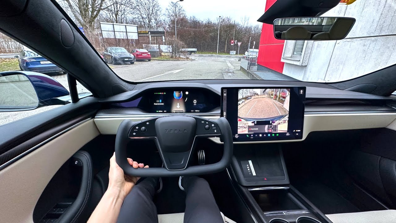 2023 Tesla Model S Plaid Test Drive POV | Ambience Binaural Sound