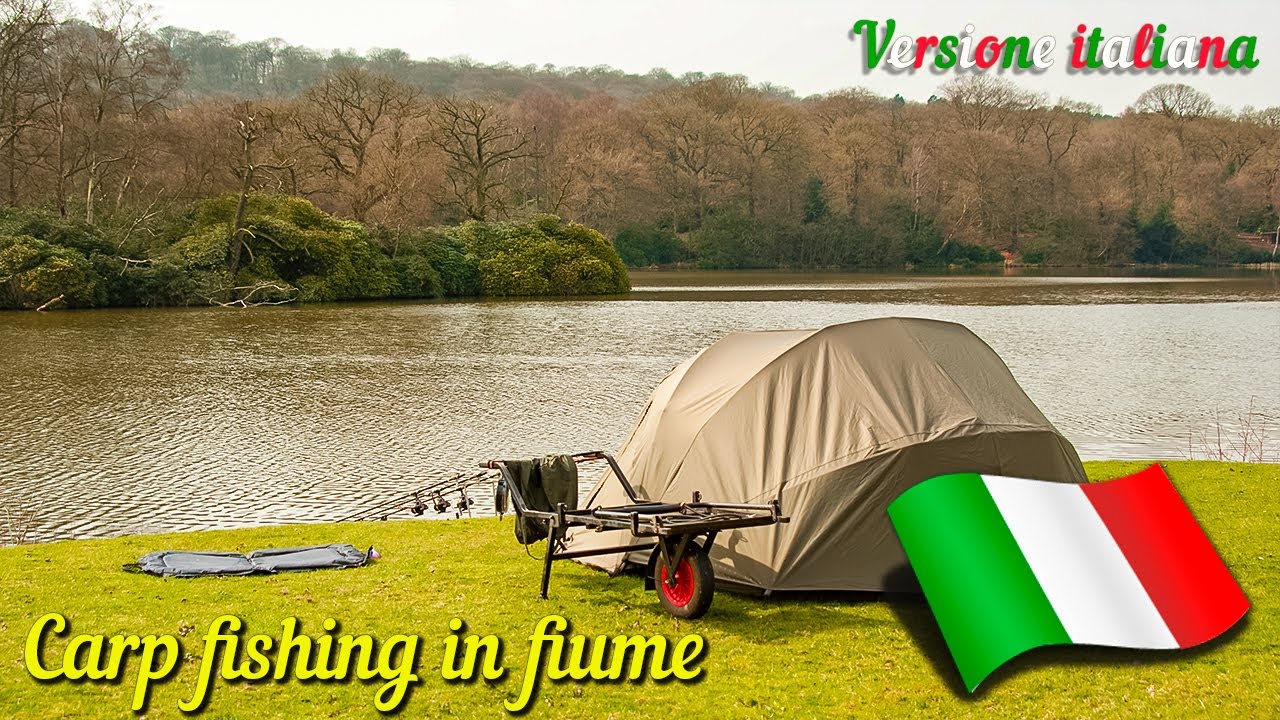 🎦 Carp fishing in fiume (Ловля карпа на реке в Италии)