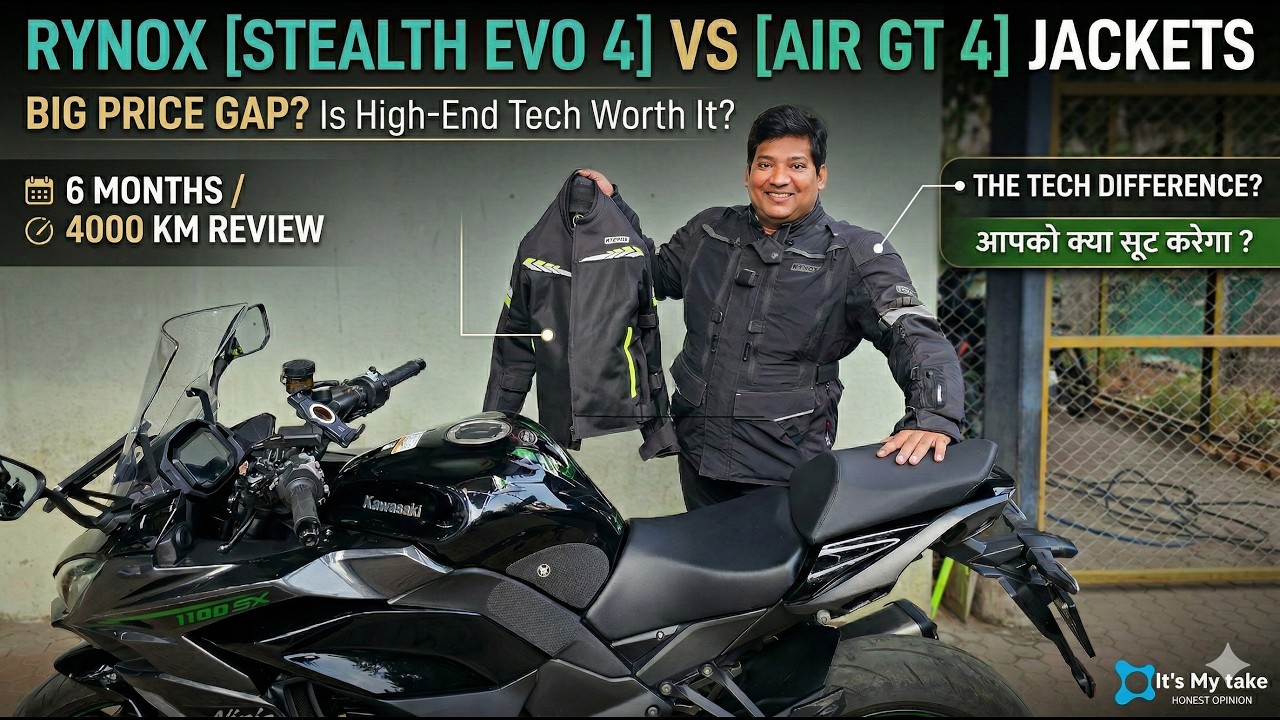 Why the huge cost difference ? Rynox Stealth Evo 4 & Air GT 4 Women Riding Jacket Long term review