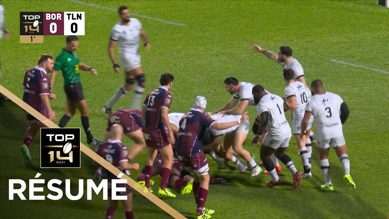 TOP 14 Saison 2025-2026 J12 - R&eacute;sum&eacute; Union Bordeaux-B&egrave;gles - RC Toulon