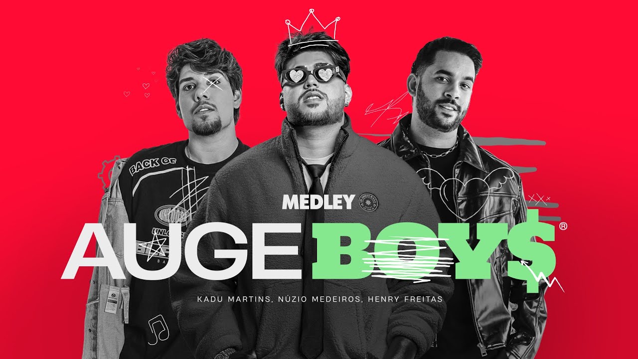 MEDLEY AUGEBOYS - Kadu Martins, Henry Freitas & Núzio Medeiros (Lyric Video)