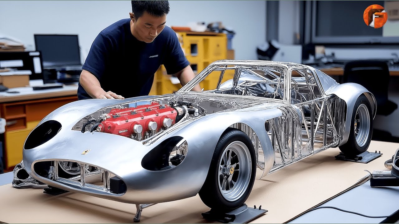 Building Metal Ferrari 250 GTO With Real Mechanisms | Start to Finish Build by @刘木头LiuMutou