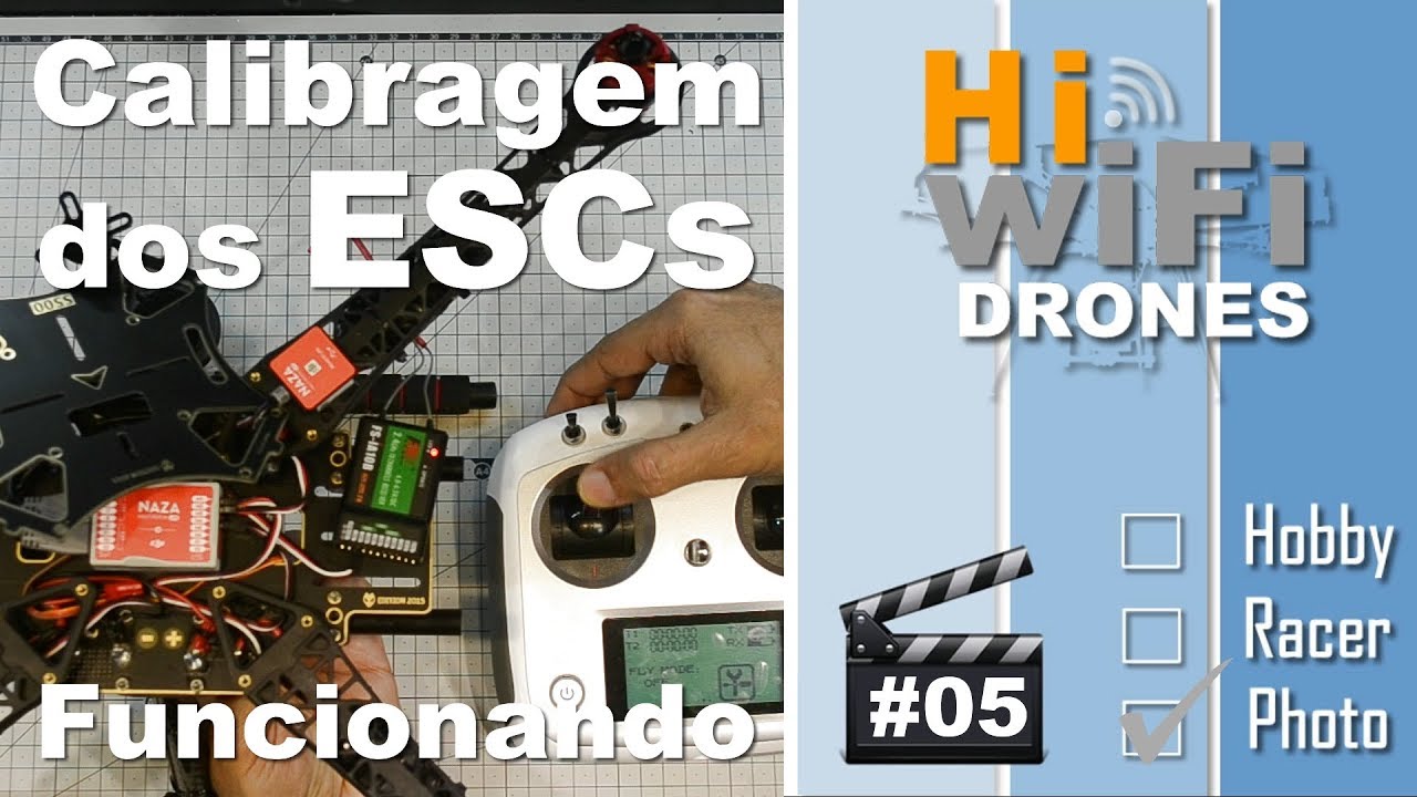 Calibragem dos ESCs - Parte #05 - Como MONTAR um Drone S500 para Filmagem e Fotografia Aérea.
