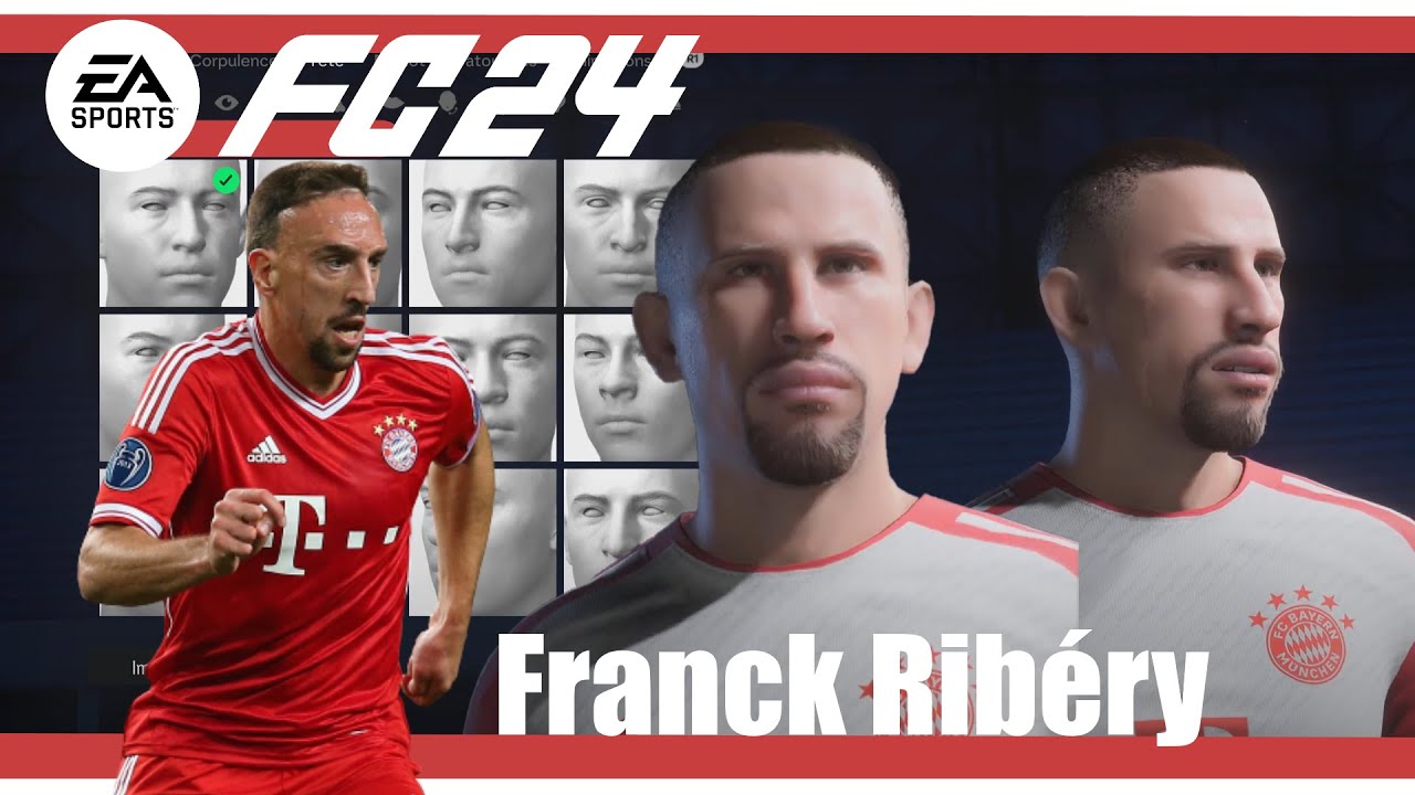 EA FC 24 - Create Franck Ribéry Pro Clubs (Face Creation)