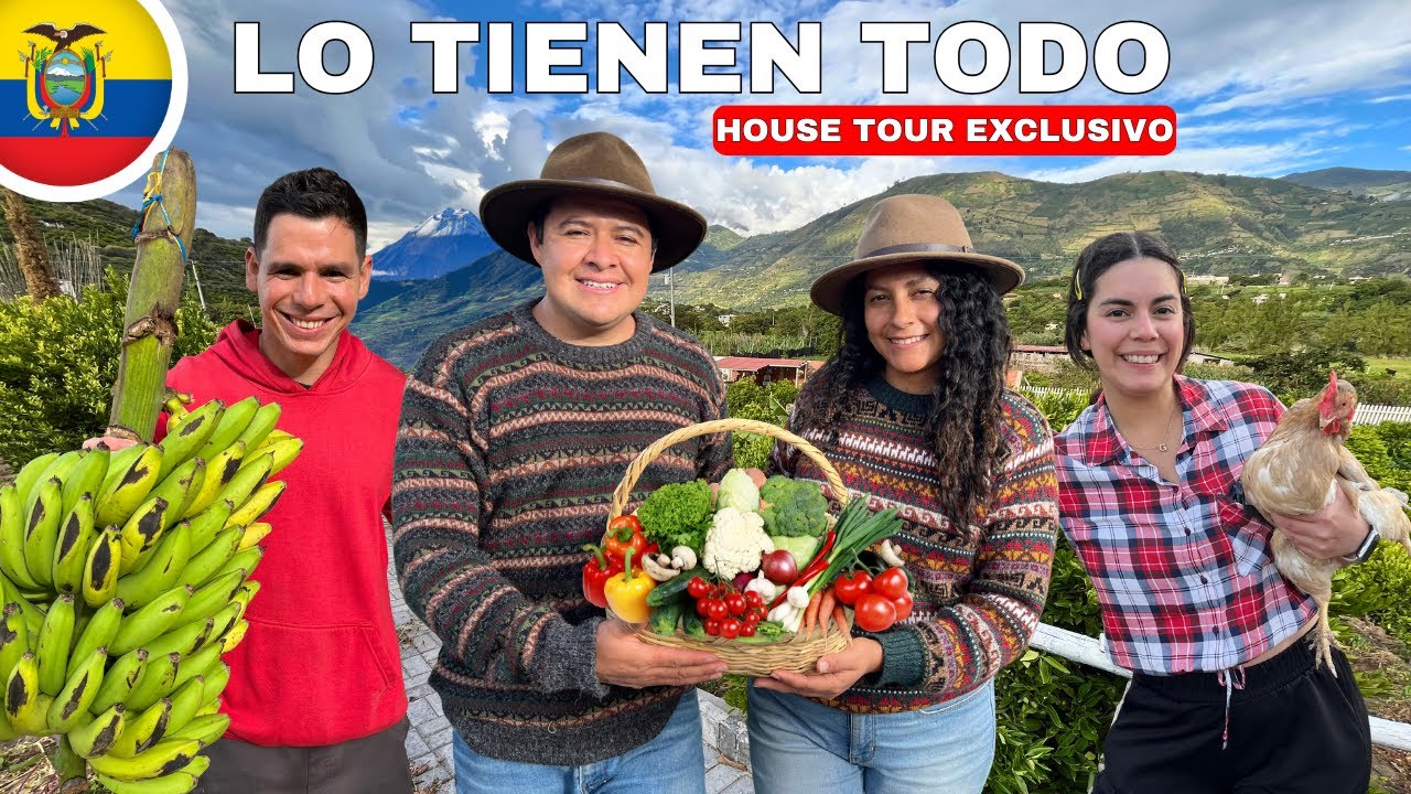 DEJARON LA CIUDAD para vivir en su GRANJA con sus ANIMALES y su HUERTO 🇪🇨 - Geleocos