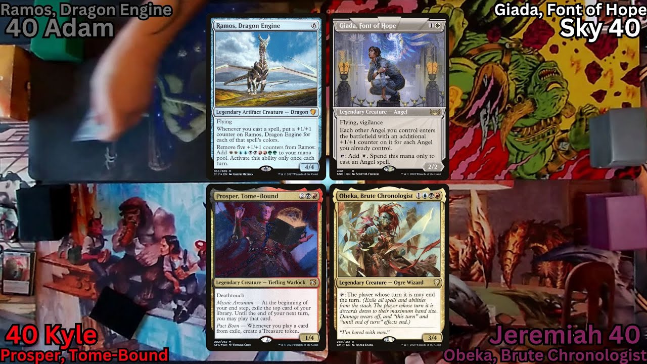 Commander Gameplay Ep.6 Ramos v Giada v Obeka v Prosper MTG EDH