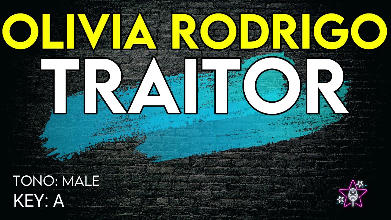 Olivia Rodrigo - Traitor - Karaoke Instrumental - Male