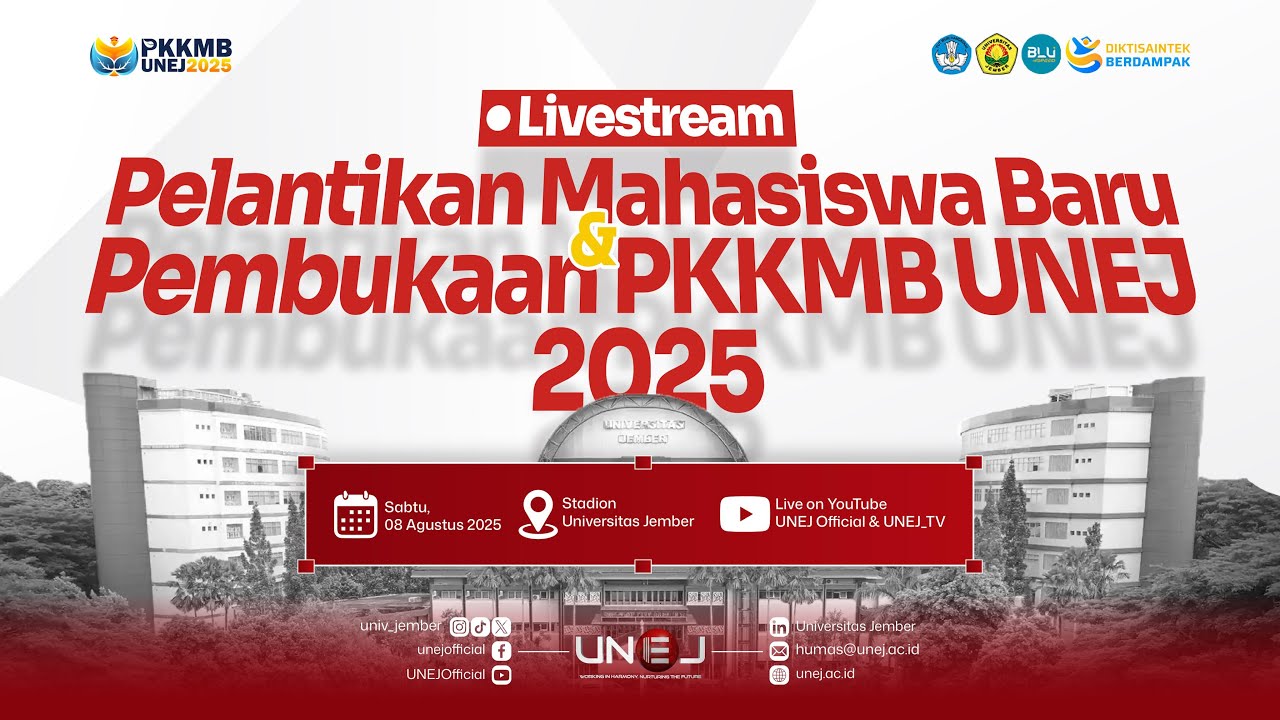 Pembukaan PKKMB Universitas Jember 2025