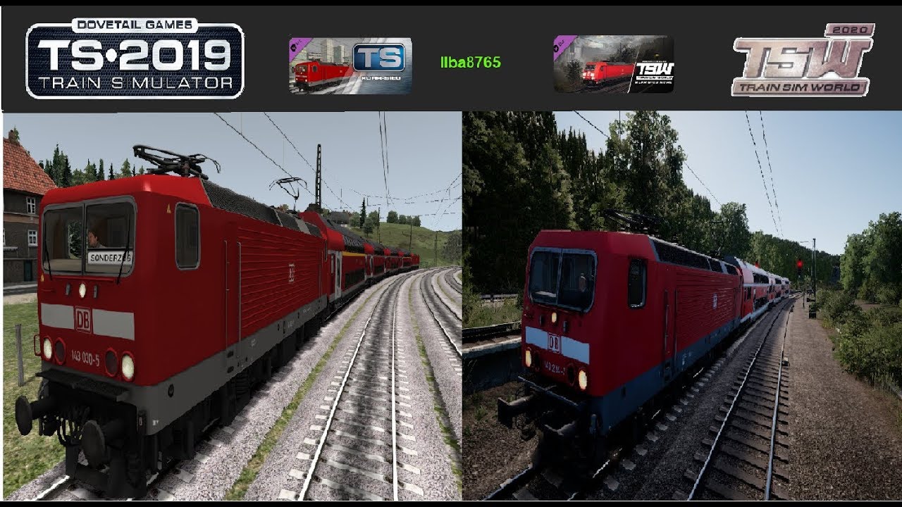 Train Simulator 2019  VS Train Sim World  2020  Ruhr-Sieg