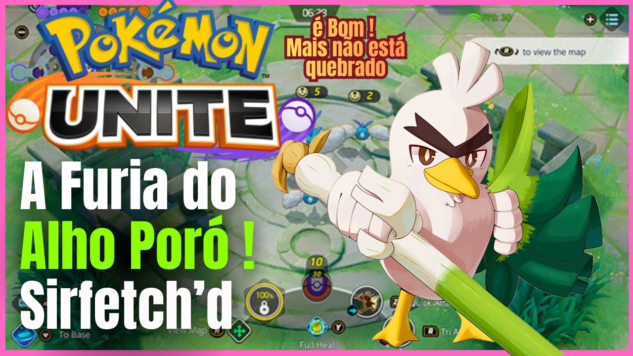 🛡 Sirfatch'd  é Quebrado ?!🗡️ Gameplay teste | POKÉMON UNITE
