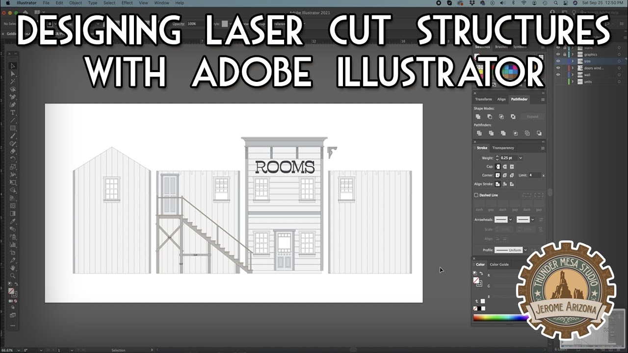 Designing Laser Cut Structures with Adobe Illustrator