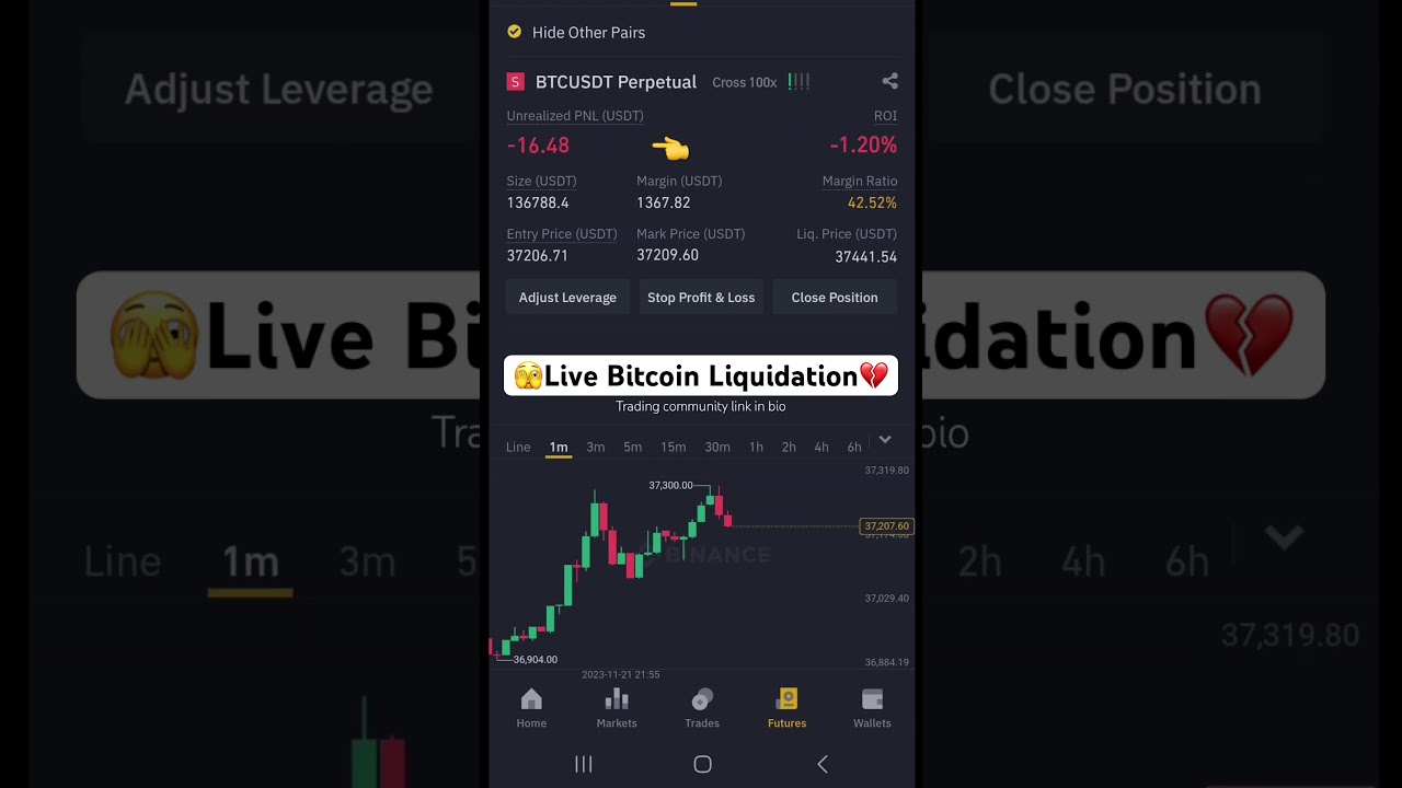 Live Bitcoin Liquidation with 100X leverage 💔 Crypto Trading