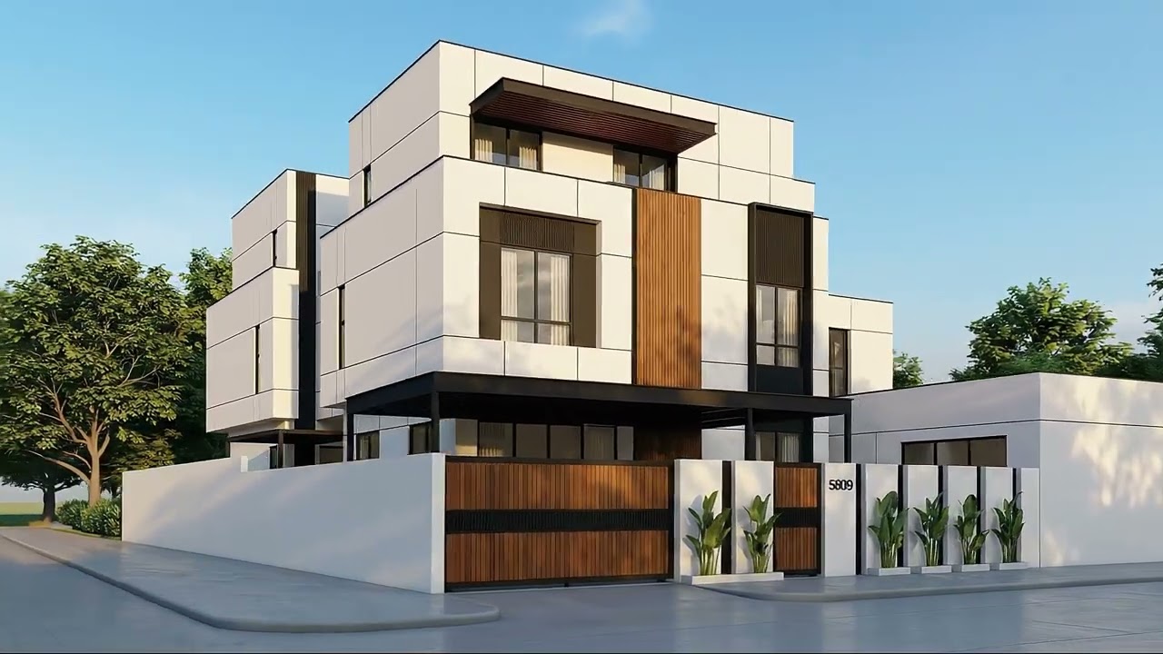 Box house (villa) architecture design in Bausher, Muscat, Oman
