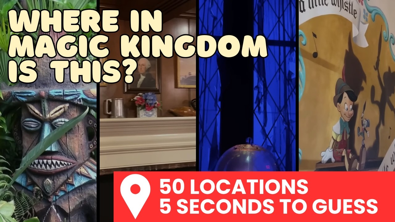 Disney World Quiz: Can You Name the Magic Kingdom land from the Photo? (50 Locations)