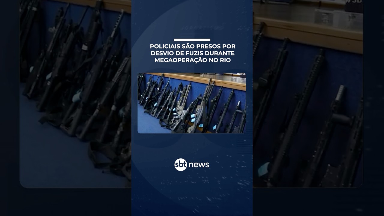Policiais s&atilde;o presos por desvio de fuzis durante megaopera&ccedil;&atilde;o no Rio | #SBTBrasil