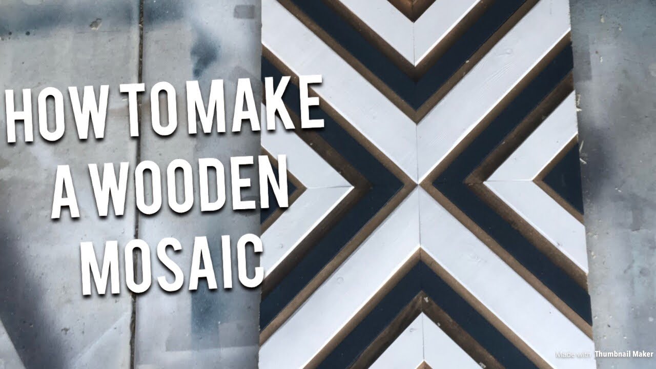 How to build a wooden mosaic art piece
