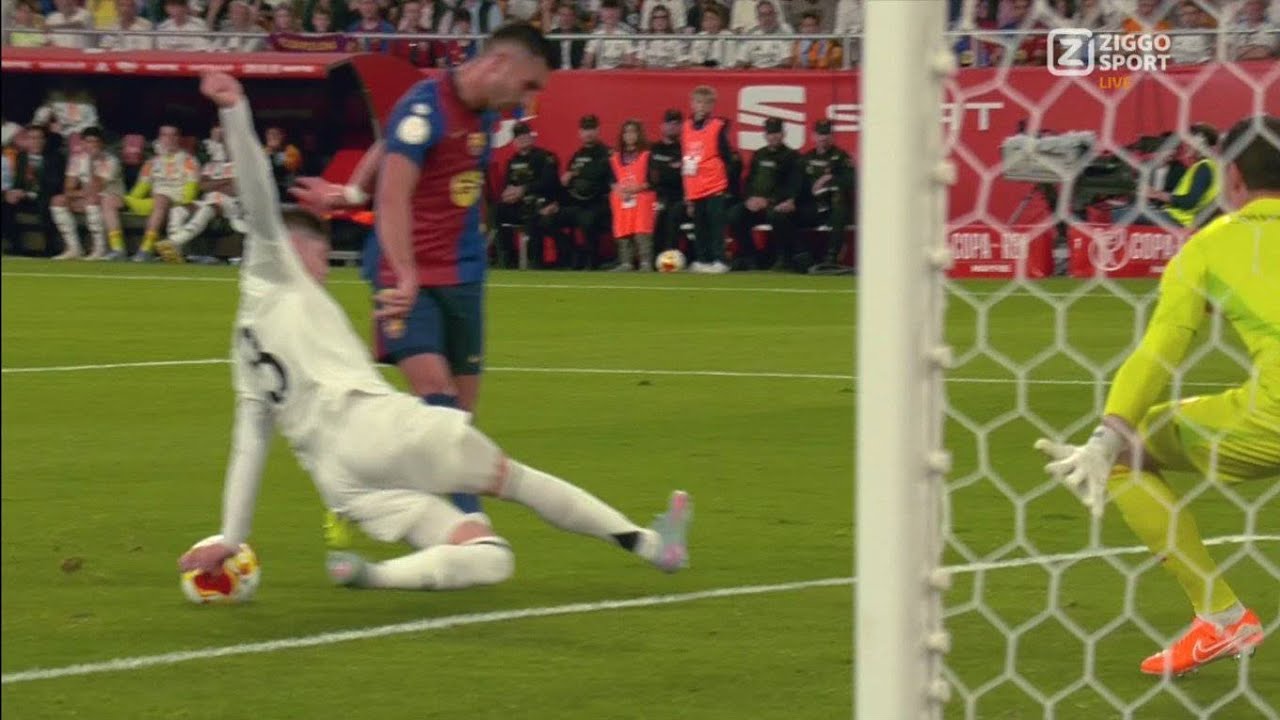 All 6 penalty claims by Barcelona ignored by the Referee. Copa dey Rey final [ 26/04/25]