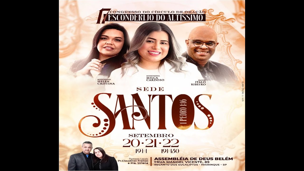 AD RECANTO  CULTO  -  CONGRESSO ESCONDERIJO DO ALTISSIMO  -   22  09   2025