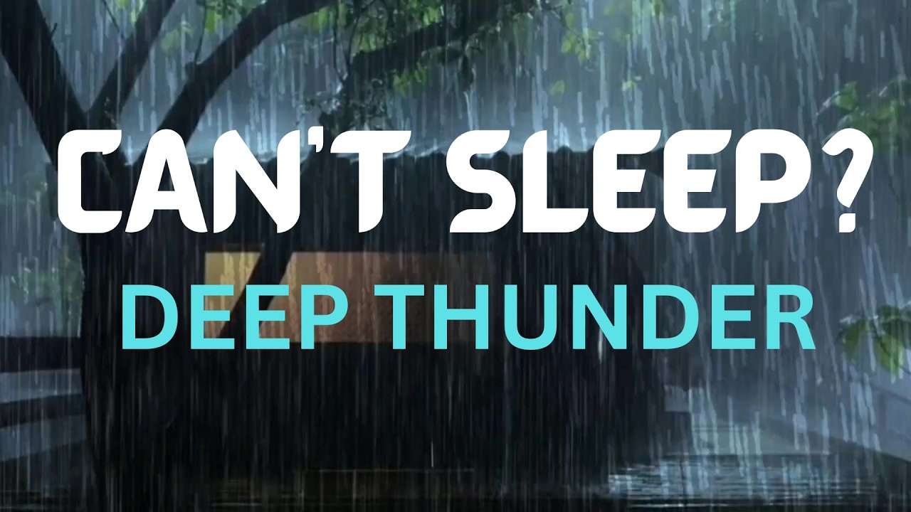 Can't Sleep? Deep Rumbling Thunder on Slate Roof ⛈️ Black Screen | Instant Sleep Ambience
