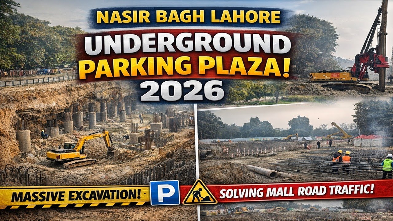 Nasir Bagh Lahore Underground Parking Plaza! 🅿️🚧 | Full Project Vlog 2026