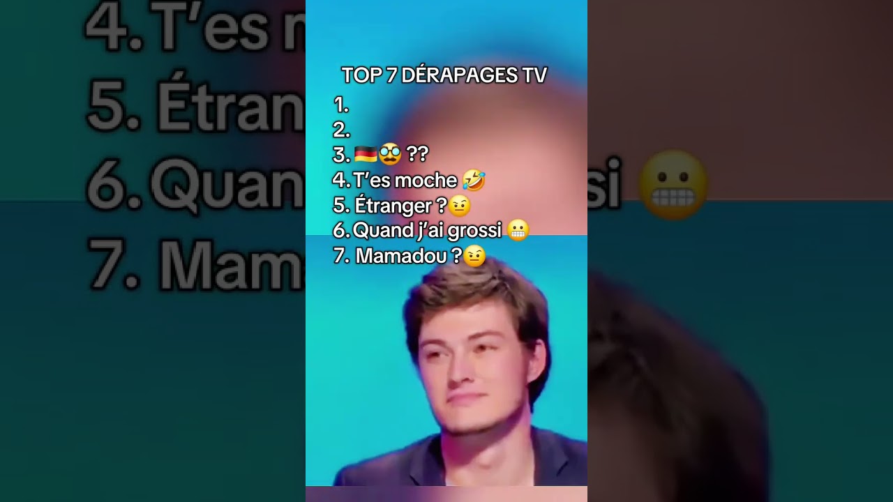 Top 7 d&eacute;rapages TV