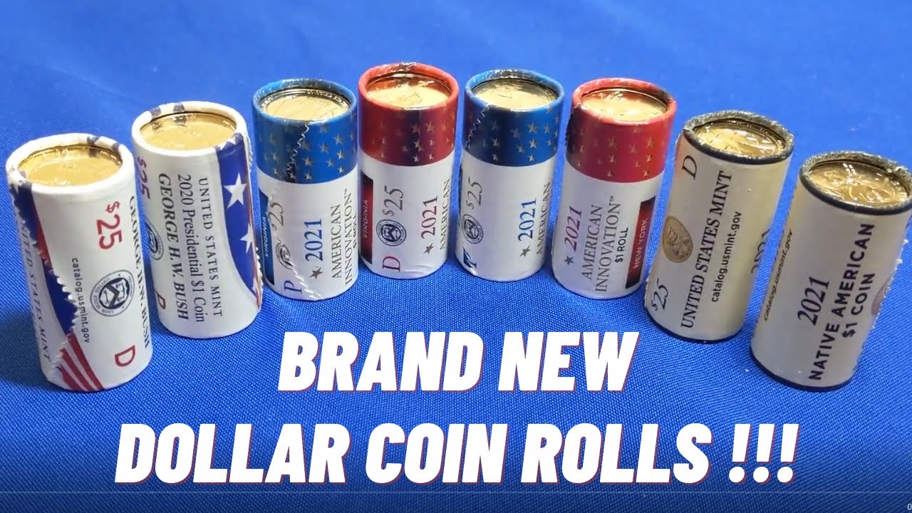 COIN ROLLS !!! -- Presidential, Native American, & Innovation Dollars from the US Mint.