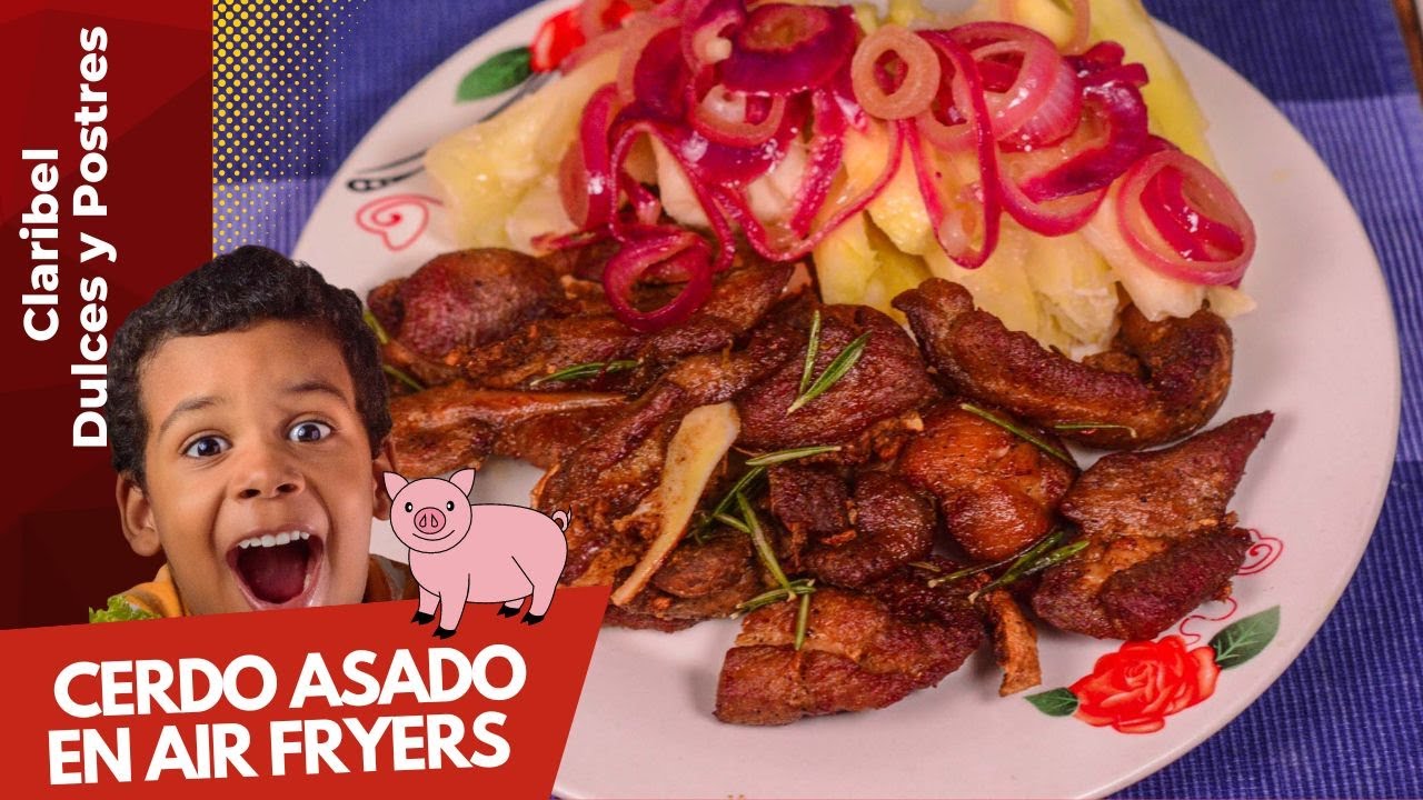 Como hacer cerdo asado en freidora de aire