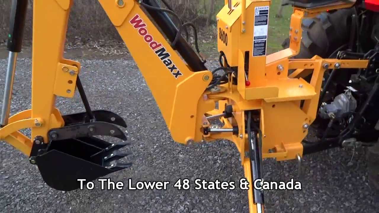 WoodMaxx WM-8600 Backhoe Walk Around 2013