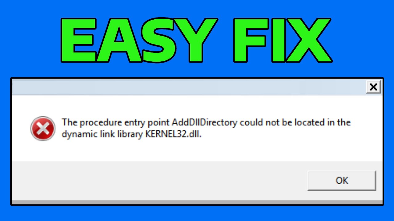 How To Fix Dynamic Link Library Kernel32.dll Error in Windows