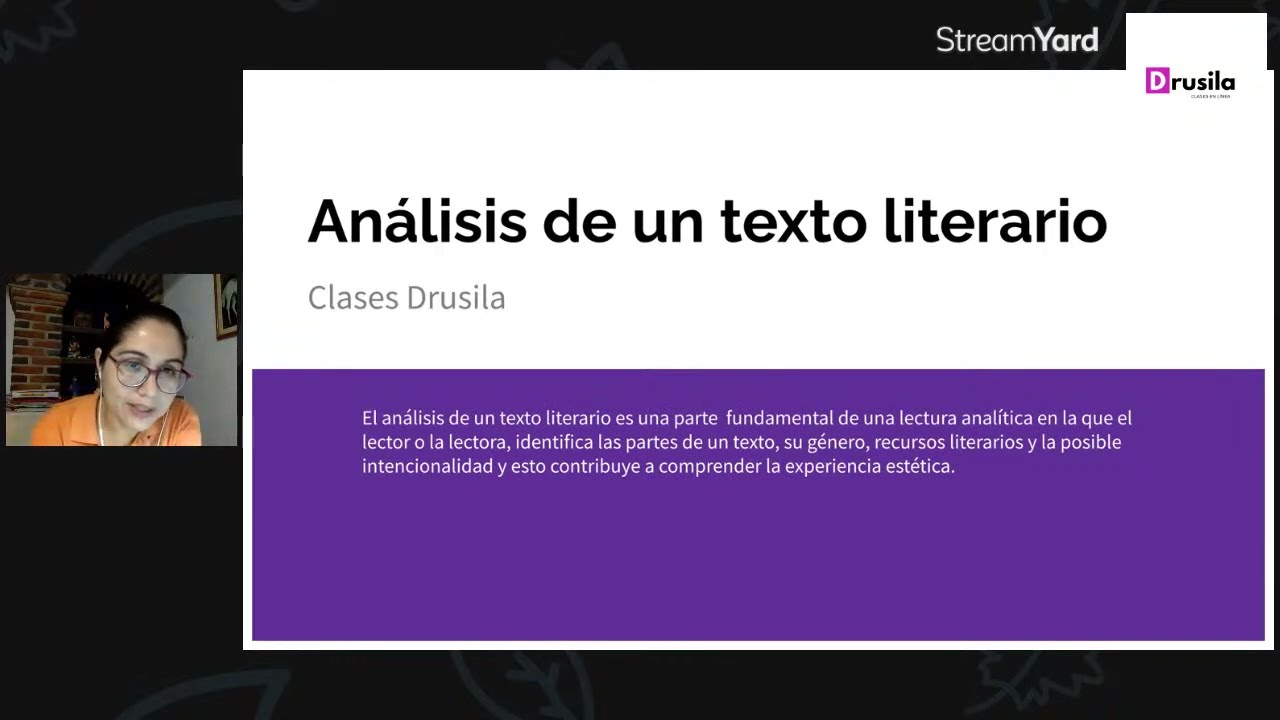 Análisis de un texto literario - Conceptos generales
