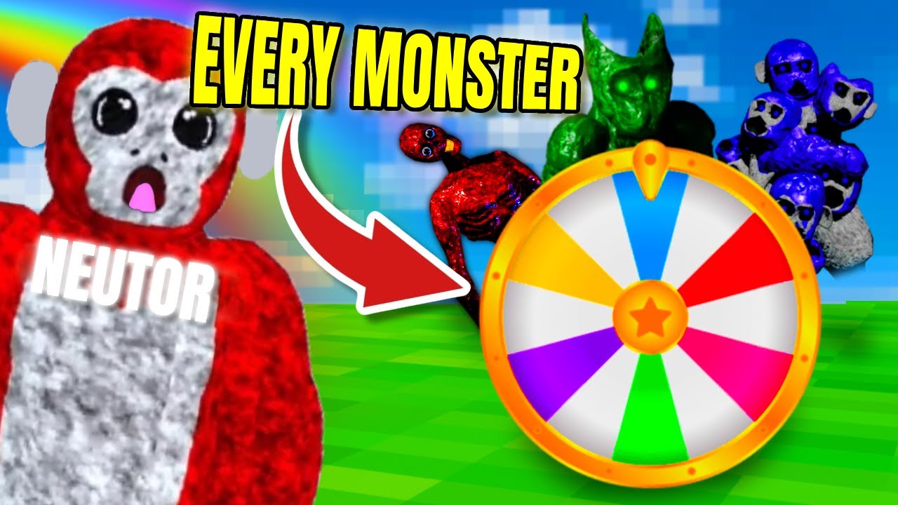 Finding EVERY MONSTER But It's RANDOMIZED In Scary Baboon...