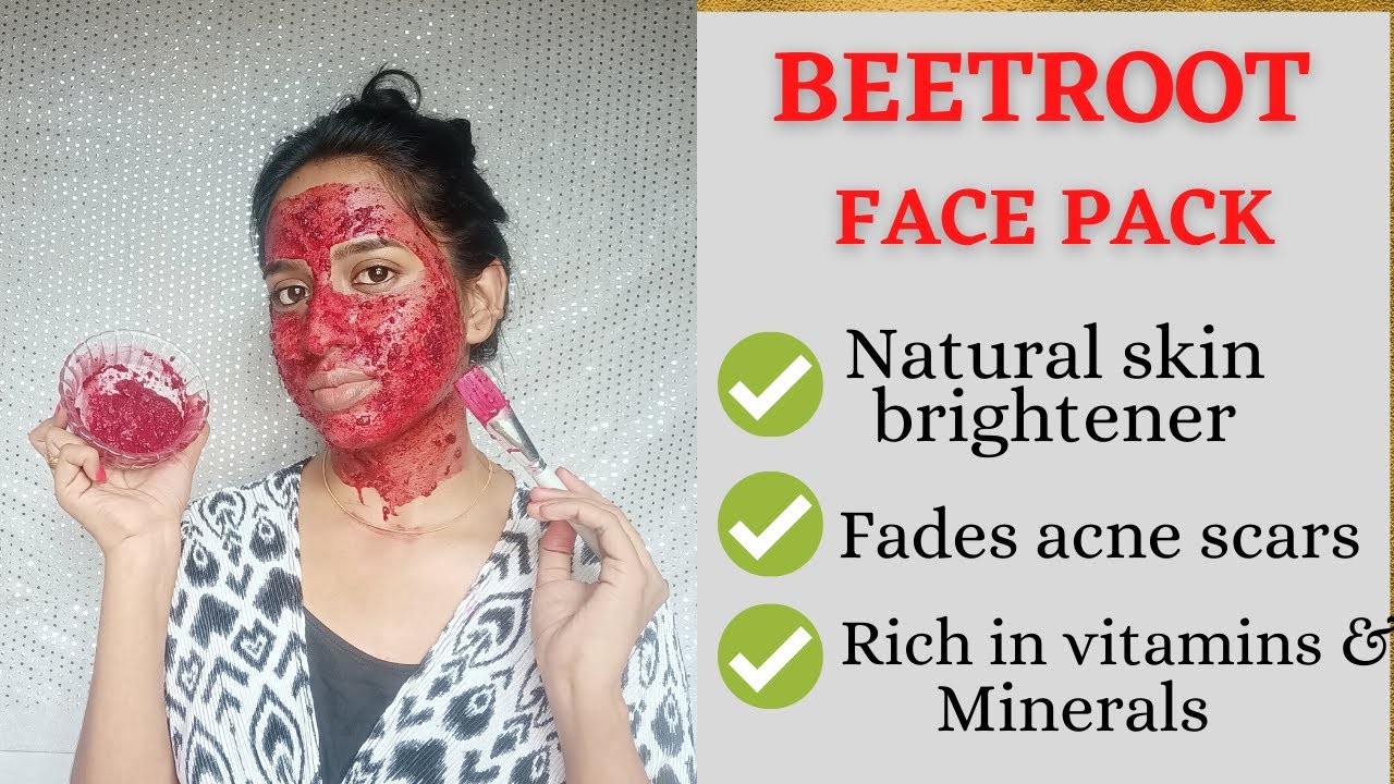 BEETROOT SKINCARE FOR SKIN BRIGHTENING | ACNE CONTROL | FADE ACNE SCAR | IMPROVE SKIN TEXTURE