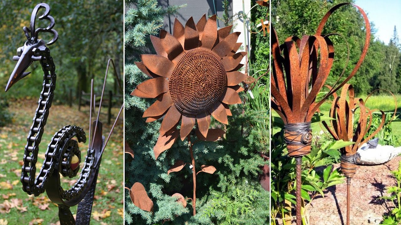 35 The most beautiful metal art garden | DIY Gardening