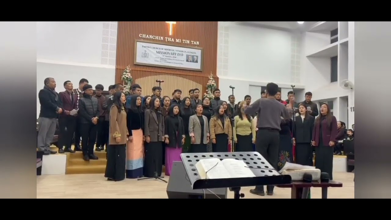 Haleluiah Chorus: Rokhumbeu paw'n Solfa alo vaithiam hlê mai. Nàu hi ka nei Cial thei a nia.