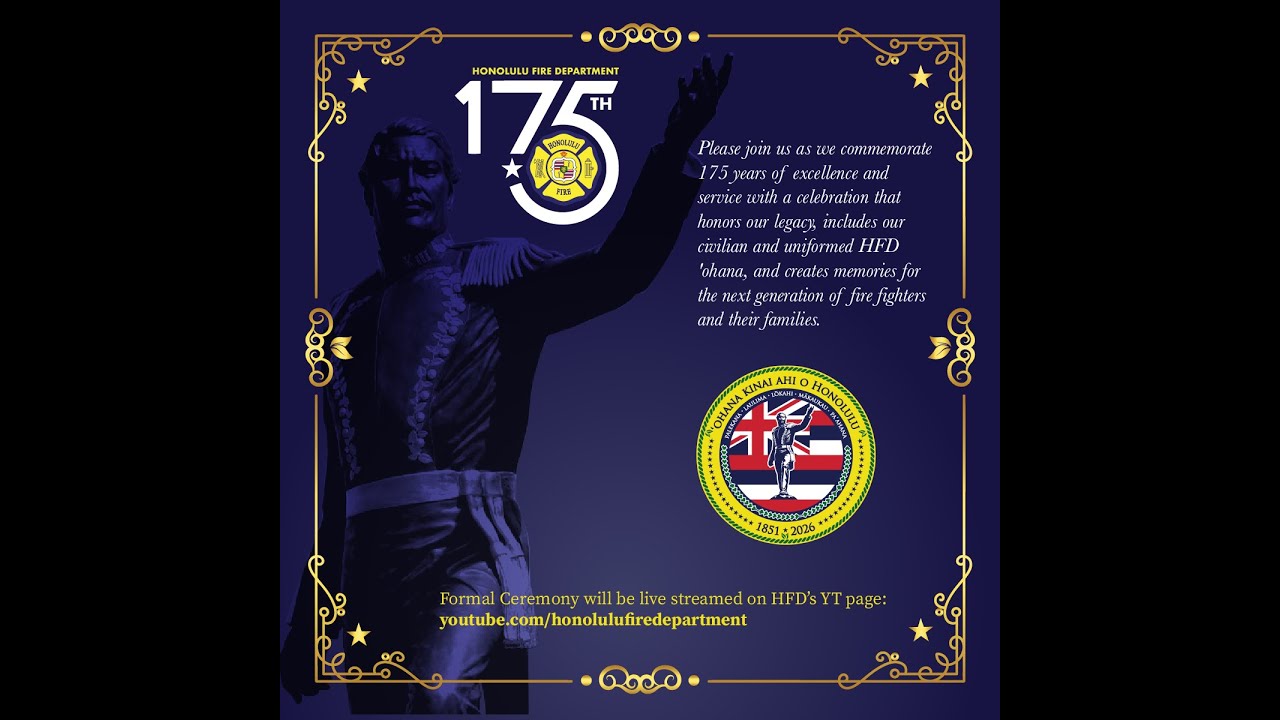 Honolulu Fire Department 175th Anniversary Ceremony