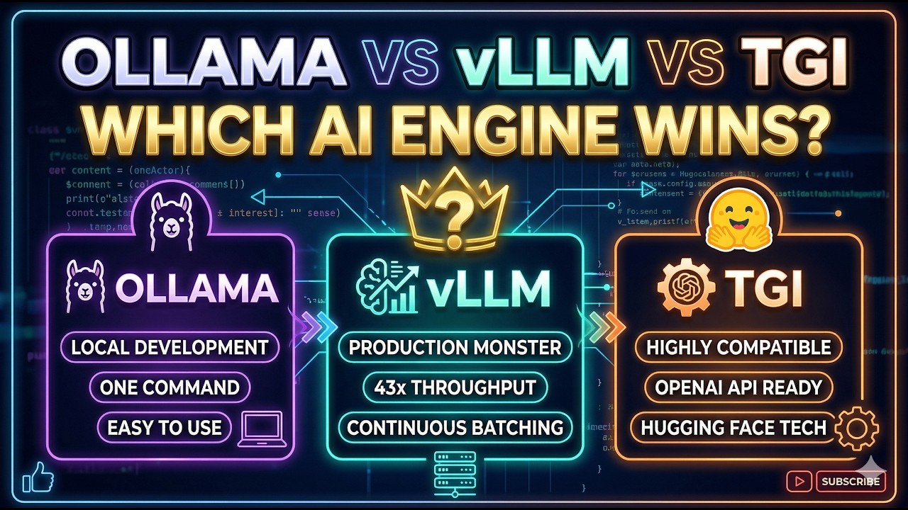 Ollama vs vLLM vs TGI: Which AI Engine Wins?