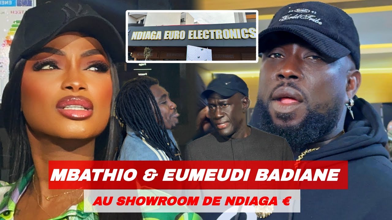 Mbathio Ndiaye en toute complicité avec Eumeudy Badiane lors de l’inauguration du Showroom de Ndiaga