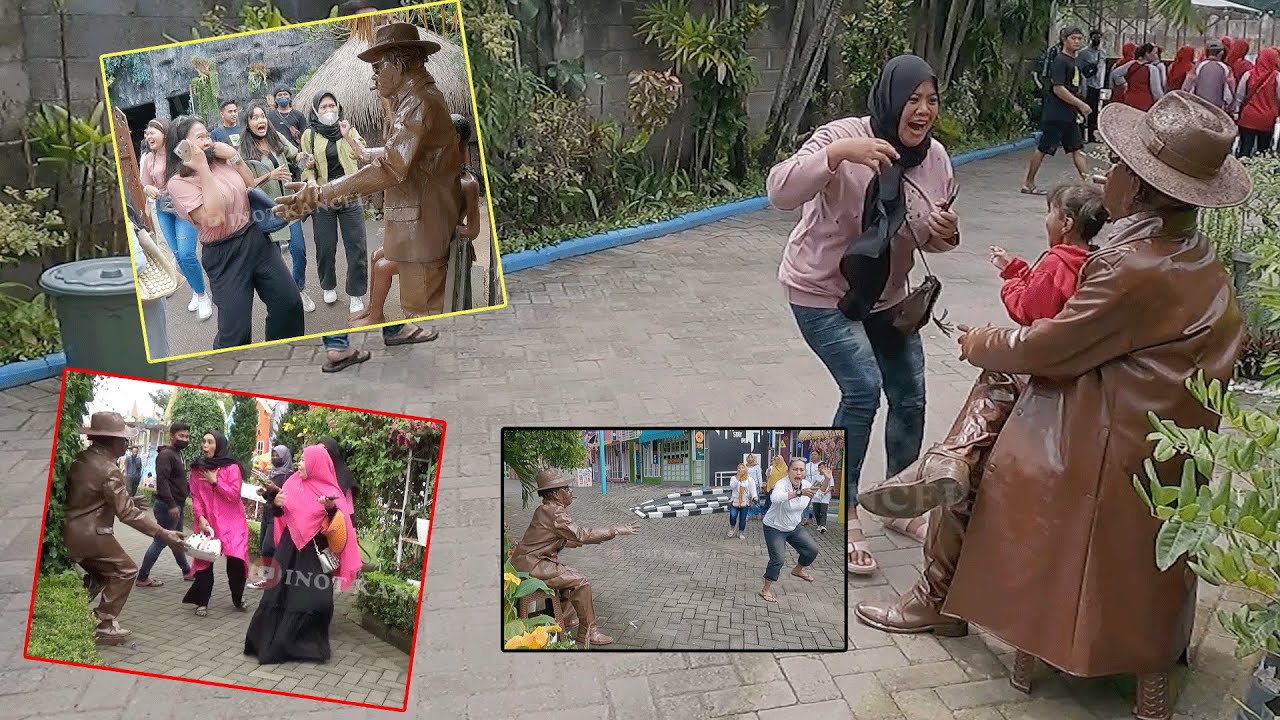 Kompilasi Prank Manusia Patung !! KUMPULAN KAGET CEWEK-CEWEK #1