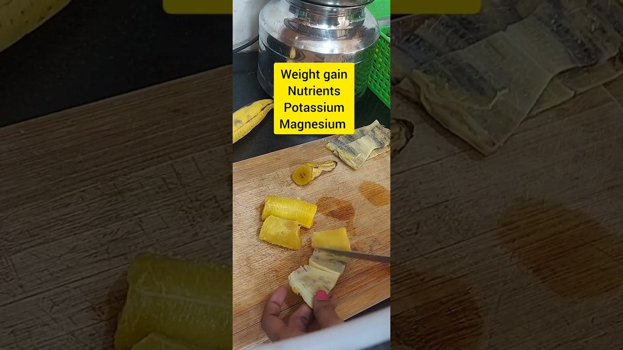 Banana puree for babies 6months|Kerala banana for baby weightgain #shorts #trendingshorts #babyfood