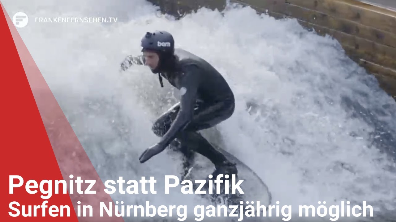 Pegnitz statt Pazifik: Surfen in Nürnberg ganzjährig möglich
