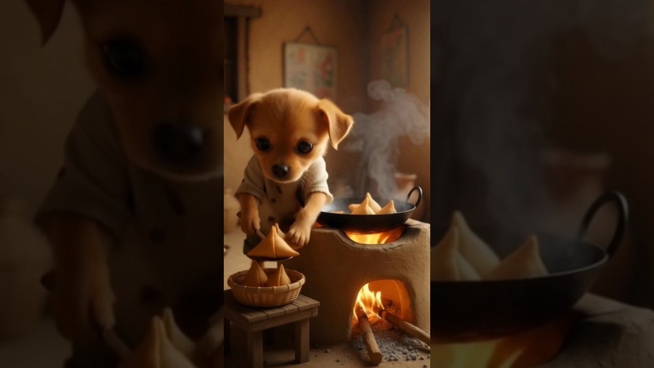 "the poor puppy was very hardwork💖 