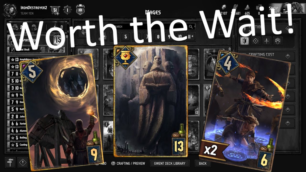 Patience is Finally Good! New Mages Patch 9.4! (Gwent Inspired Zeal Northern Realms Deck Profile)