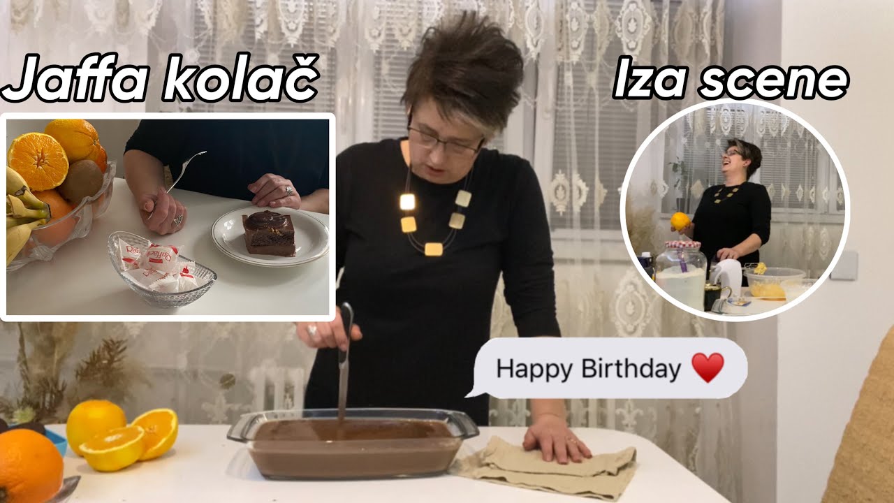 Mama pravi kolač za dedin rođendan 🎁